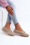 Mokasyny Model Kaydance VG251 Beige - Step in style Step in style Mokasyny Model Kaydance VG251 Beige - Step in style Step in style