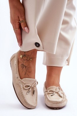 Mokasyny Model Si Passione FT246 Beige - Step in style Step in style