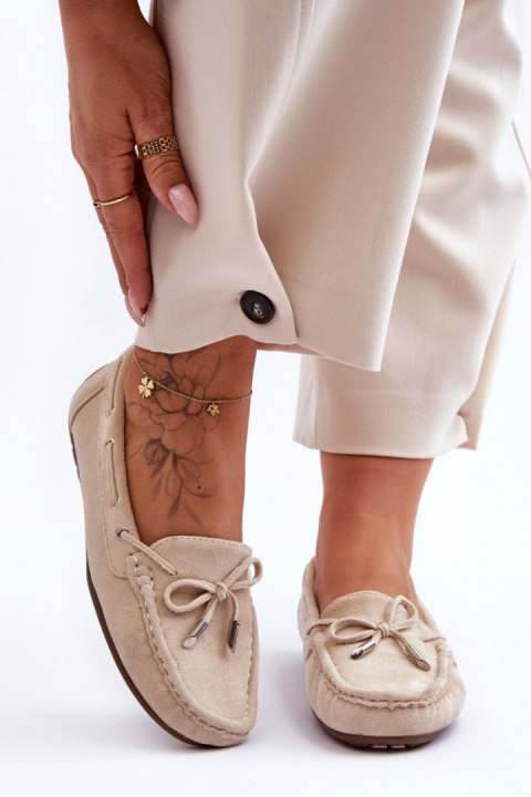 Mokasyny Model Si Passione FT246 Beige - Step in style Step in style Mokasyny Model Si Passione FT246 Beige - Step in style Step in style