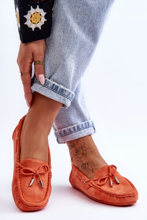 Mokasyny Model Si Passione FT246 Orange - Step in style Step in style Mokasyny Model Si Passione FT246 Orange - Step in style Step in style