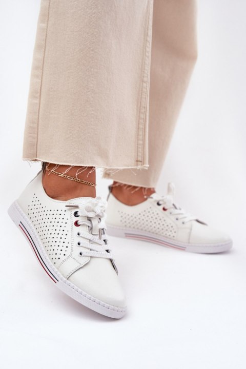 Półbuty Model S.Barski LR51-587 White - Step in style Step in style Półbuty Model S.Barski LR51-587 White - Step in style Step in style