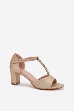 Sandały Model Triavera 24SD98-7148 Gold - Step in style Step in style