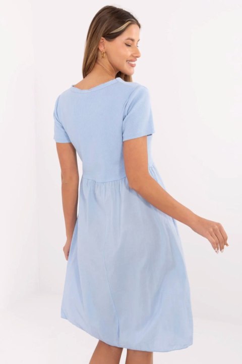 Sukienka Model DHJ-SK-25370.85 Light Blue - Italy Moda Italy Moda Sukienka Model DHJ-SK-25370.85 Light Blue - Italy Moda Italy Moda