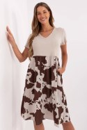 Sukienka Model DHJ-SK-253701.80 Beige - Italy Moda Italy Moda