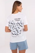 Tshirt Damski Model D12022AC02705A White/Blue - Fresh Made Fresh Made Tshirt Damski Model D12022AC02705A White/Blue - Fresh Made Fresh Made