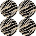 Zestaw podkładek na stół okrągłych 4D - ZEBRA NEW Zestaw podkładek na stół okrągłych 4D - ZEBRA NEW
