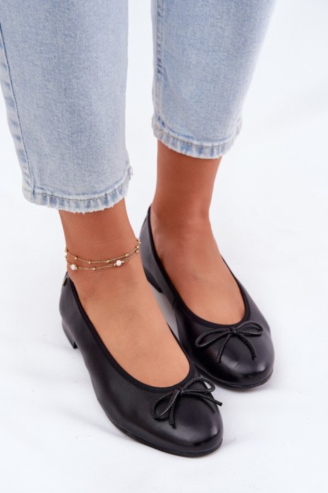 Baleriny Model Maciejka P6800-01 Black - Step in style Step in style Baleriny Model Maciejka P6800-01 Black - Step in style Step in style