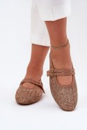 Baleriny Model Partheda 2201 Khaki - Step in style Step in style Baleriny Model Partheda 2201 Khaki - Step in style Step in style