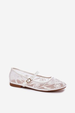Baleriny Model Tillilora C-798 White - Step in style Step in style