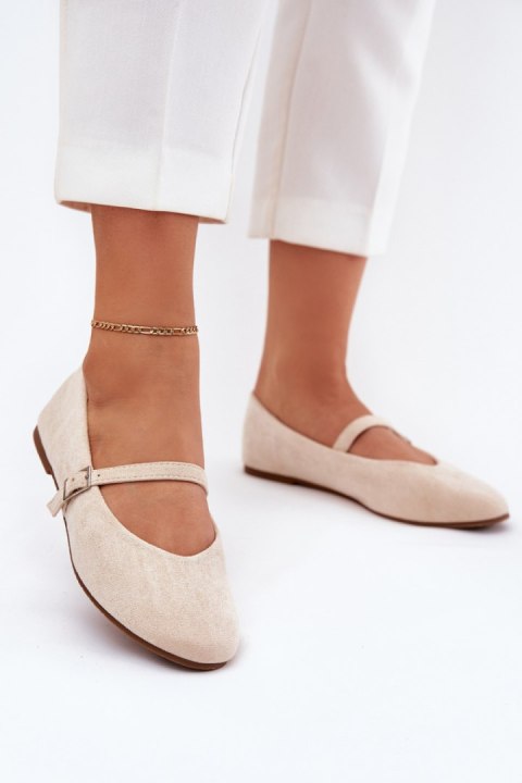 Baleriny Model Tirilina A336-6 Beige - Step in style Step in style Baleriny Model Tirilina A336-6 Beige - Step in style Step in style