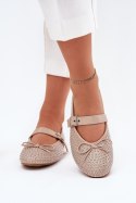 Baleriny Model Zdivisa 1861 Beige - Step in style Step in style Baleriny Model Zdivisa 1861 Beige - Step in style Step in style