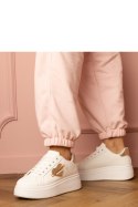 Buty Sportowe Model Lerisol 8919 White/Gold - PRIMO PRIMO Buty Sportowe Model Lerisol 8919 White/Gold - PRIMO PRIMO