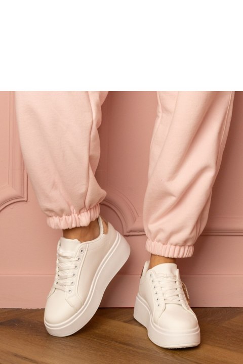 Buty Sportowe Model Lerisol 8919 White/Gold - PRIMO PRIMO Buty Sportowe Model Lerisol 8919 White/Gold - PRIMO PRIMO
