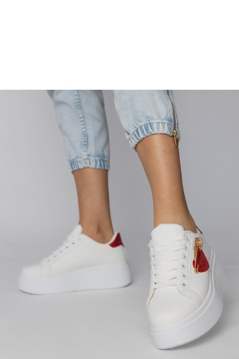 Buty Sportowe Model Lerisol 8919 White/Red - PRIMO PRIMO Buty Sportowe Model Lerisol 8919 White/Red - PRIMO PRIMO