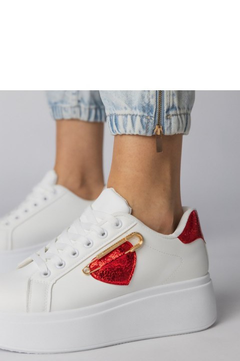 Buty Sportowe Model Lerisol 8919 White/Red - PRIMO PRIMO Buty Sportowe Model Lerisol 8919 White/Red - PRIMO PRIMO