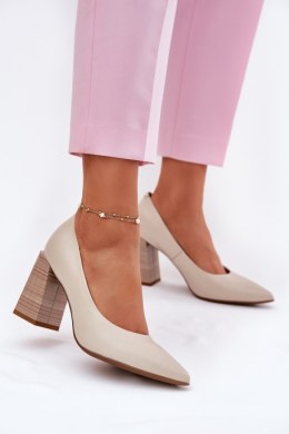 Czółenka Model Gregosa 25PB24-8691 Beige - Step in style Step in style