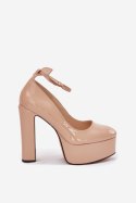 Czółenka Model Nianka C-240 Beige - Step in style Step in style