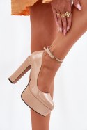 Czółenka Model Nianka C-240 Beige - Step in style Step in style