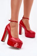 Czółenka Model Nianka C-240 Red - Step in style Step in style Czółenka Model Nianka C-240 Red - Step in style Step in style