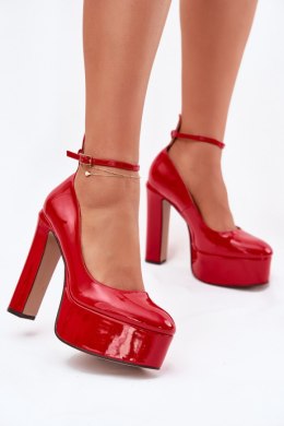 Czółenka Model Nianka C-240 Red - Step in style Step in style