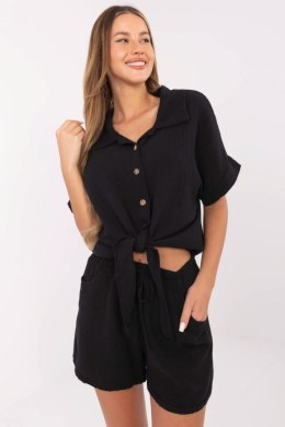 Koszula Damska Model MO-KS-F071.00 Black - Italy Moda Italy Moda