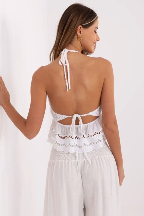 Koszulka Top Model MI-TP-88506.87 White - Italy Moda Italy Moda Koszulka Top Model MI-TP-88506.87 White - Italy Moda Italy Moda
