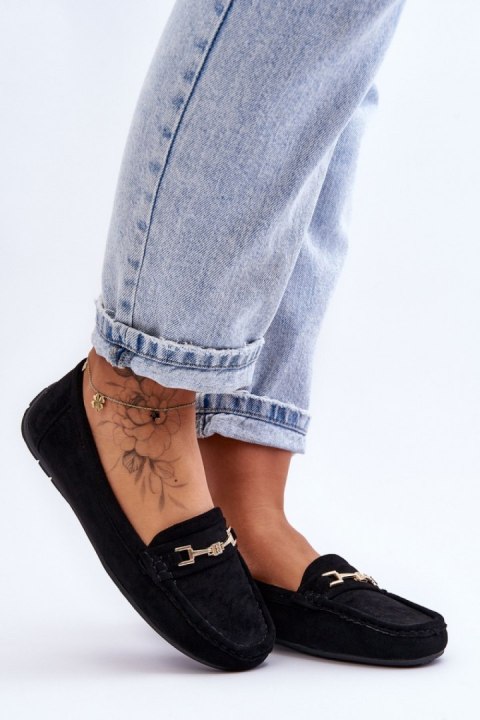 Mokasyny Model Corinell FT247 Black - Step in style Step in style Mokasyny Model Corinell FT247 Black - Step in style Step in style