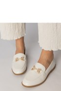 Mokasyny Model Kalinta E5558 White - PRIMO PRIMO Mokasyny Model Kalinta E5558 White - PRIMO PRIMO