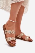 Sandał Klapki Model Jenoriela C15-1 Beige - Step in style Step in style