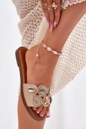 Sandał Klapki Model Nalothiel C15-2 Beige - Step in style Step in style
