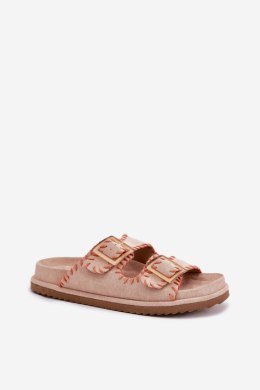 Sandał Klapki Model Visley G474 Beige - Step in style Step in style