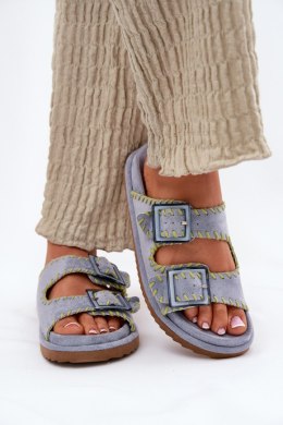 Sandał Klapki Model Visley G474 Blue - Step in style Step in style