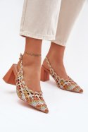 Sandały Model Ebina C-224 Multicolor Yellow - Step in style Step in style
