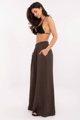Spodnie Damskie Model MI-SP-2563.84 Dark Brown - Italy Moda Italy Moda