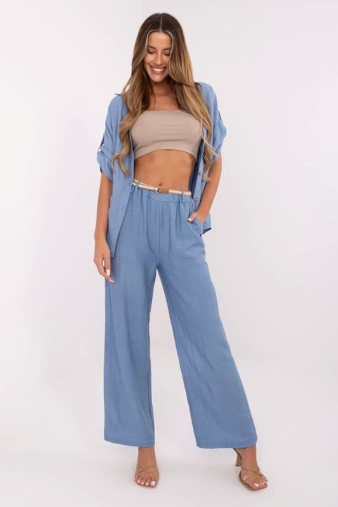 Spodnie Damskie Model MI-SP-6560.73P Blue - Italy Moda Italy Moda Spodnie Damskie Model MI-SP-6560.73P Blue - Italy Moda Italy Moda
