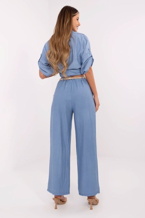 Spodnie Damskie Model MI-SP-6560.73P Blue - Italy Moda Italy Moda Spodnie Damskie Model MI-SP-6560.73P Blue - Italy Moda Italy Moda
