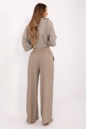 Spodnie Damskie Model MI-SP-6560.73P Dark Beige - Italy Moda Italy Moda Spodnie Damskie Model MI-SP-6560.73P Dark Beige - Italy Moda Italy Moda