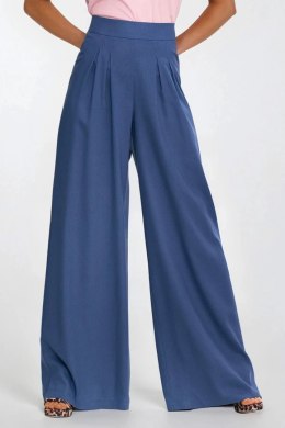 Spodnie palazzo z rayonu SD114 Cobalt - Nife Nife