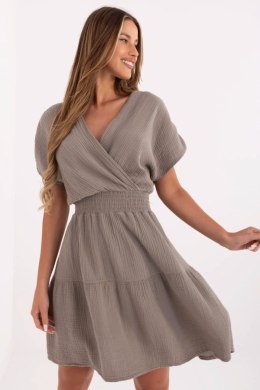 Sukienka Model MI-SK-92160.00 Dark Beige - Italy Moda Italy Moda