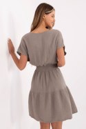 Sukienka Model MI-SK-92160.00 Dark Beige - Italy Moda Italy Moda Sukienka Model MI-SK-92160.00 Dark Beige - Italy Moda Italy Moda