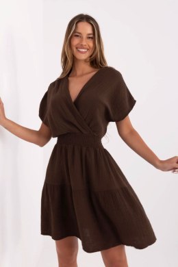 Sukienka Model MI-SK-92160.00 Dark Brown - Italy Moda Italy Moda
