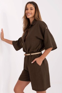 Szorty Damskie Model MI-SN-6620.72P Dark Brown - Italy Moda Italy Moda