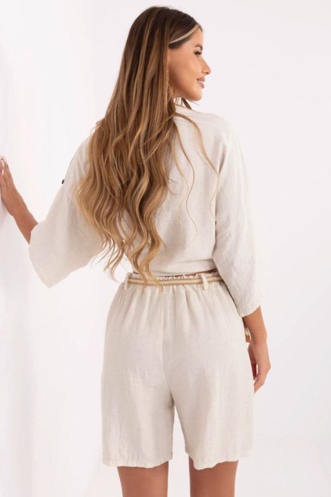 Szorty Damskie Model MI-SN-6620.72P Light Beige - Italy Moda Italy Moda Szorty Damskie Model MI-SN-6620.72P Light Beige - Italy Moda Italy Moda