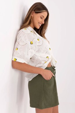 Szorty Damskie Model MO-SN-ST108.12 Khaki - Italy Moda Italy Moda