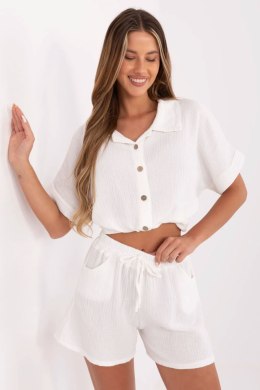 Szorty Damskie Model MO-SN-ST108.12 White - Italy Moda Italy Moda