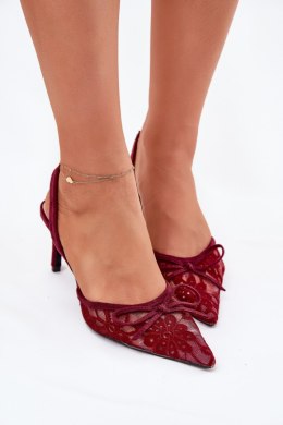 Szpilki Model Annivirae P-1450 Bordo - Step in style Step in style