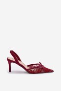 Szpilki Model Annivirae P-1450 Bordo - Step in style Step in style