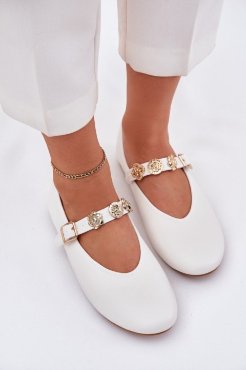 Baleriny Model Firicene 1860 White - Step in style Step in style Baleriny Model Firicene 1860 White - Step in style Step in style