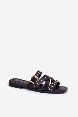 Sandał Klapki Model Manitte 9706 Black - Step in style Step in style