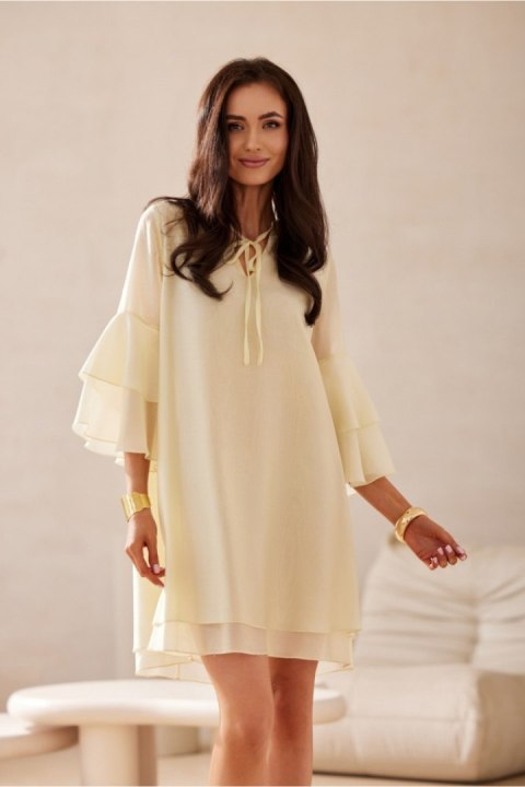 Sukienka Model Beatrice ZOL SUK0525 Yellow - Roco Fashion Roco Fashion Sukienka Model Beatrice ZOL SUK0525 Yellow - Roco Fashion Roco Fashion